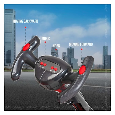 Ziggy Electric Kart Ride-On Toy – Multicolour | Safe, Foldable & Fun Electric Kart for Kids