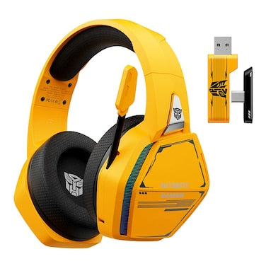 Transformers TF-G10 Wireless Bluetooth Over-Ear Headphone, Yellow