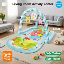 Baby Music Mat Pedal Piano Toys for 3 Year Olds Activity Tummy Time Play Mat Crawling Game Board Baby Toy Gift Infant Exercise 3 sold