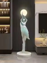 Abstract girl statues for home decor, floor decoration, living room sculptures, welcome sculptures, large art ornaments, housewarming gift statues