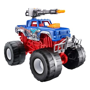 ZURU Metal Machine Monster Truck Wars Toy – Durable Metal Monster Truck with Oversized Wheels & Stunt Ramp