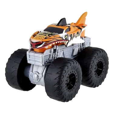 Hot Wheels Monster Trucks Roarin' Wreckers – Tiger Shark | Lights & Sounds Action Toy Vehicle for Kids