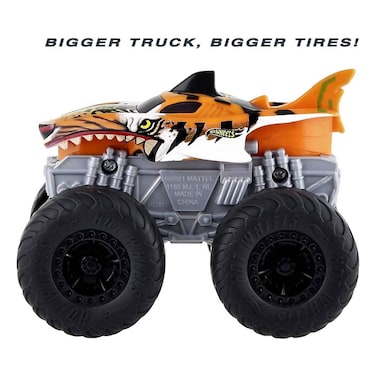Hot Wheels Monster Trucks Roarin' Wreckers – Tiger Shark | Lights & Sounds Action Toy Vehicle for Kids