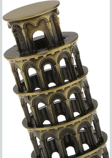 Leaning Tower of Pisa Metal Replica – Italian Landmark Miniature Décor for Home & Office