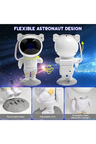 Astronaut Galaxy Projector Night Light, Room Decor Aesthetic, Adjustable Head Angle,Ceiling Decor