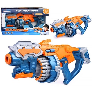Children's toy weapon pistol Blaster with soft bullets, 20 rounds / Children's Automatic FJ8004