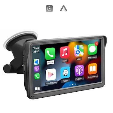 Wireless CarPlay Screen – Portable CarPlay Tablet & Android Auto Stereo Player, Compatible with Apple CarPlay & Android Devices, Touchscreen Car Stereo Radio Player