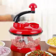 Garlic Chopper, Multifunctional Vegetable Slicer, Food Processor, Manual Meat Grinder, Onion and Chili Pepper Cutter, Masher, Kitchen Accessories