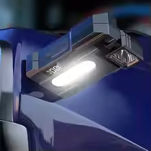 Rechargeable USB flashlight, 1200 lumens adjustable angle torch, zoomable COB LED work light for outdoor camping