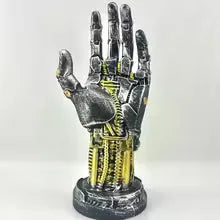 New Creative Gaming Desktop Controller Headset Stand Cyberpunk Mechanical Arm Simulated Robot Hand Sculpture Stautes Decoration
