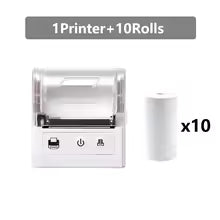 58mm Pocket Mini Portable Thermal Receipt Printer, Handheld Ticket/Invoice Printer, Wireless Bluetooth USB Thermal POS Printer for PC, Android, and iOS