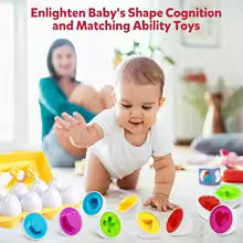 12-piece early childhood educational egg matching toy, mock eggs, egg packing toy, children's Easter gift