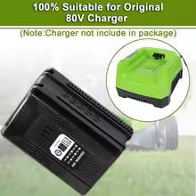 High-performance 6.0Ah replacement battery for 80V Max rechargeable green lithium-ion batteries GBA80200 GBA80250 GBA80500 GBA