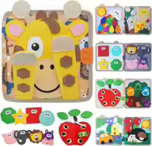 Educational airplane games, busy board - learn motor skills, busy book, sensory toy for quiet activity, birthday gift for boys and girls