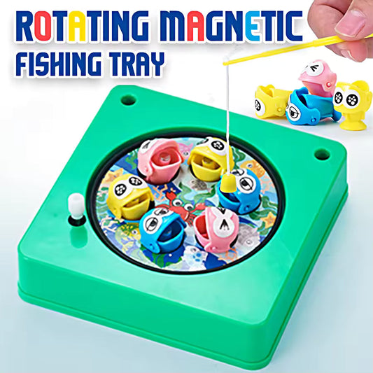 Mini magnetic fishing rod for kids, fishing toy, hand-eye coordination, spinning wheel, wrist ability, exercise ability