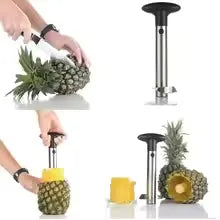 1pc Stainless Steel Pineapple Peeler, Pineapple Slicer, Hollow Slicer, Easy Fruit Slicer, Peeler, Kitchen Tool, Fast Delivery