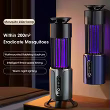 Mosquito Killer Lamp, Mute Mosquito Repellent Lamp, Rechargeable Electronic Mosquito Killer Lamp, Three Levels, Timer Mode