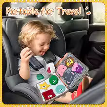 Educational airplane games, busy board - learn motor skills, busy book, sensory toy for quiet activity, birthday gift for boys and girls