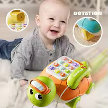 Turtle Music Phone, Multifunctional Children's Toy Simulation Phone, Early Language and Social Skills Development, Ideal Christmas Gift