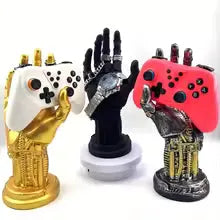 New Creative Gaming Desktop Controller Headset Stand Cyberpunk Mechanical Arm Simulated Robot Hand Sculpture Stautes Decoration