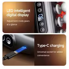 Deep Tissue Massage Gun Set, Body Fitness, Electric Muscle Relaxation Massager for Back, Shoulders, Legs, and Feet, 16 Heads