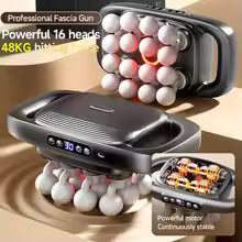 Deep Tissue Massage Gun Set, Body Fitness, Electric Muscle Relaxation Massager for Back, Shoulders, Legs, and Feet, 16 Heads