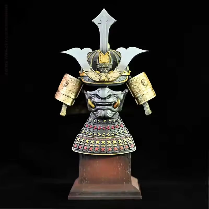 A finished model of antique helmet crafts for home decor, home decorations, from the helmet's hilt.