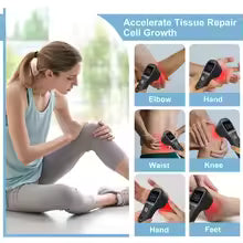 Portable handheld home laser therapy device, physiotherapy, knee pain relief, tennis elbow, arm arthritis, 16x650nm + 4x808nm