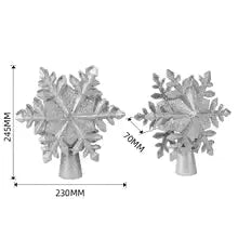 Christmas tree LED snowflake projector lamp, rotating night light, dynamic snowstorm light effect for Christmas tree toppers and decorations.