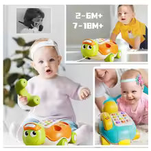 Turtle Music Phone, Multifunctional Children's Toy Simulation Phone, Early Language and Social Skills Development, Ideal Christmas Gift
