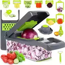 16/25 in 1 Multifunctional Vegetable Slicer Food Handle Grinder Food Chopper Vegetable Cutter Divider Kitchen Items Cocina Tool