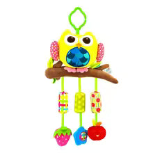 Hanging handbells in the shape of soft sensory animals, rattle toys for newborns from 0 to 6 months, teething toys for car seats, gifts for toddlers