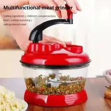 Garlic Chopper, Multifunctional Vegetable Slicer, Food Processor, Manual Meat Grinder, Onion and Chili Pepper Cutter, Masher, Kitchen Accessories