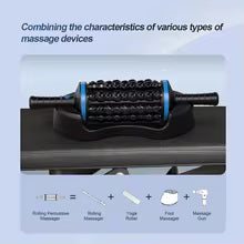 Wireless Roller Massager Deep Tissue Muscle Fascia Relaxation Handheld Body Massage Gun for Back, Leg, and Abdomen Pain Relief at Home