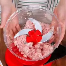 Garlic Chopper, Multifunctional Vegetable Slicer, Food Processor, Manual Meat Grinder, Onion and Chili Pepper Cutter, Masher, Kitchen Accessories