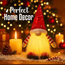 Christmas decorations gnome 2025 30cm light-up rainbow fabric gnome gift for home and table decoration