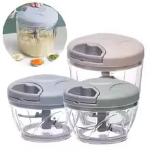 500/900ml Multifunctional Kitchen Manual Rotary Meat Grinder Garlic Press Food Chopper Mill Crusher Household Accessories