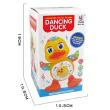 Electric Dancing Duck Toy, Interactive Musical Animal with Flashing Lights, Educational Gift for Children