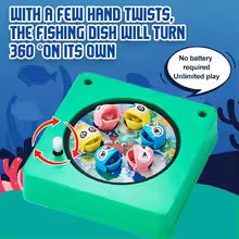 Mini magnetic fishing rod for kids, fishing toy, hand-eye coordination, spinning wheel, wrist ability, exercise ability